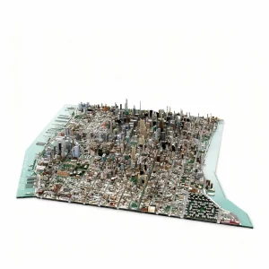 93123pcs MOC Midtown Manhattan New York City Architecture Model Building Blocks Construction Toys Christmas Gifts Brick Kids